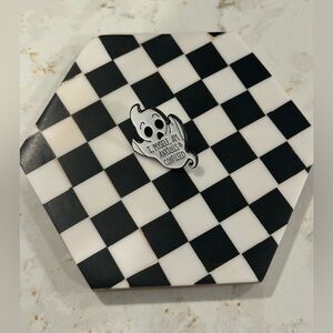 Fun Anxiety Spooky Halloween‎ Ghost Enamel Pin